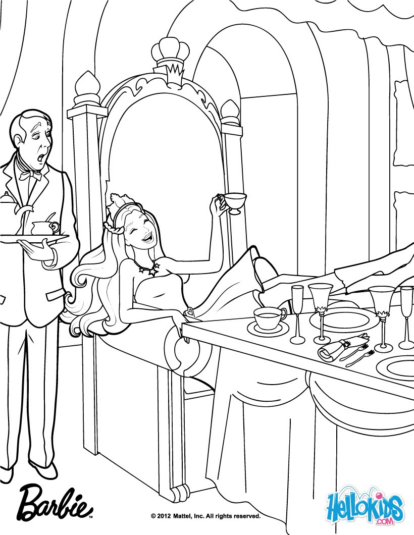 820x1060 Keira Disguised As Princess Tori Coloring Page. More Barbie