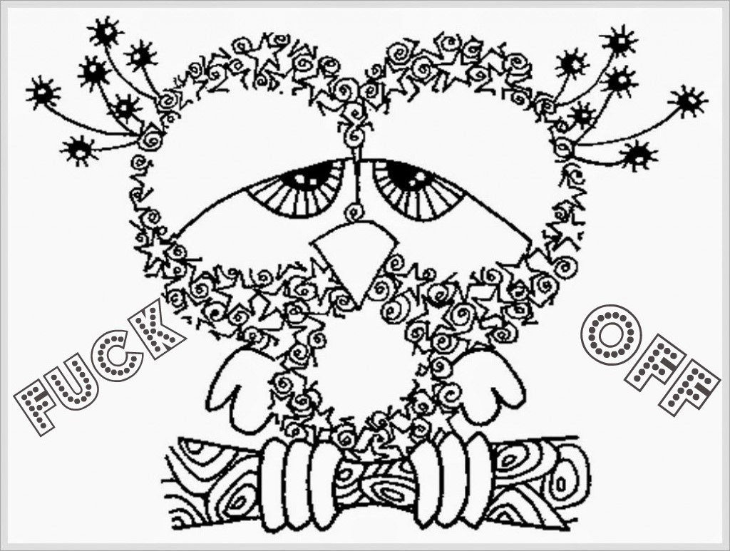 1024x773 Colossal Free Printable Coloring Pages For Adults Swear Words
