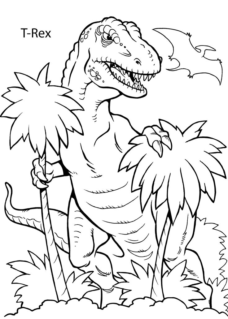 736x1031 Top 80 Dinosaur Coloring Pages