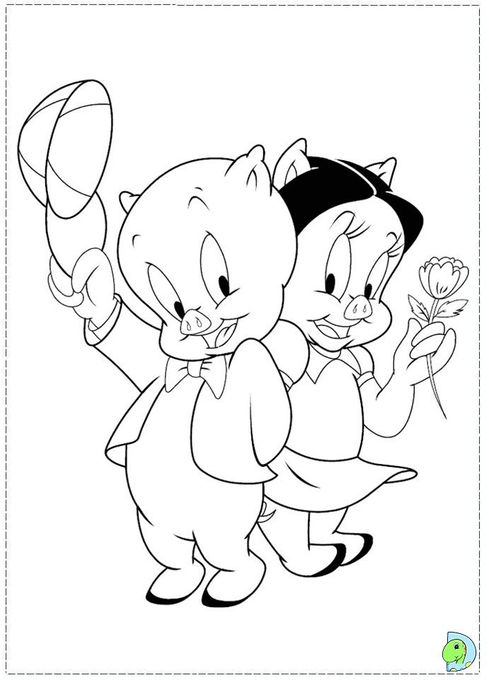 691x960 Porky pig coloring pages Porky Pig Coloring Pages 03.jpg