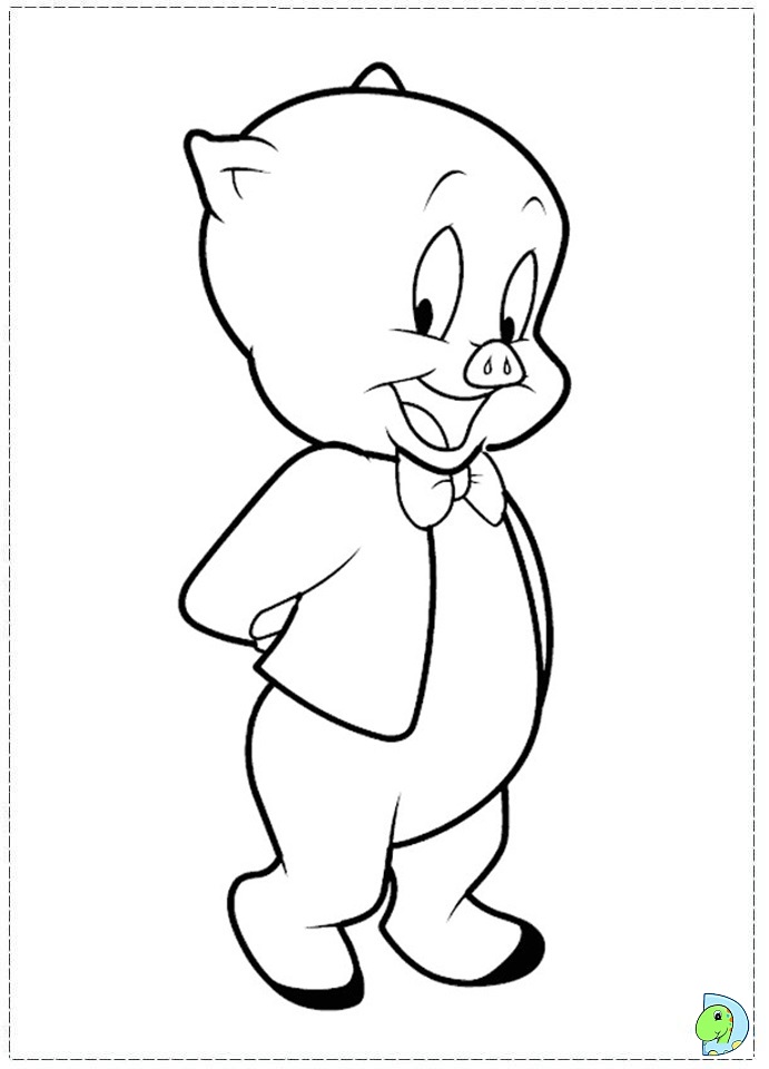 691x960 Porky Pig Coloring Pages