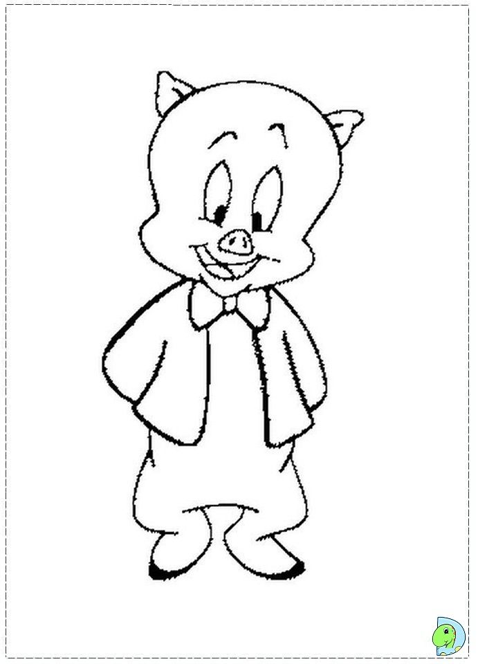 691x960 ^) Porky Pig Coloring Page Coloring Pages