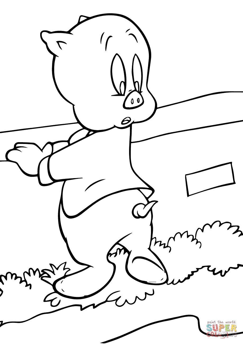 919x1300 Baby Porky Pig Coloring Pages Coloring Pages