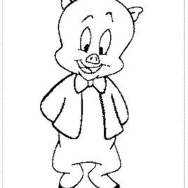 268x268 Porky Pig Coloring Pages Printable Printable Coloring Pages