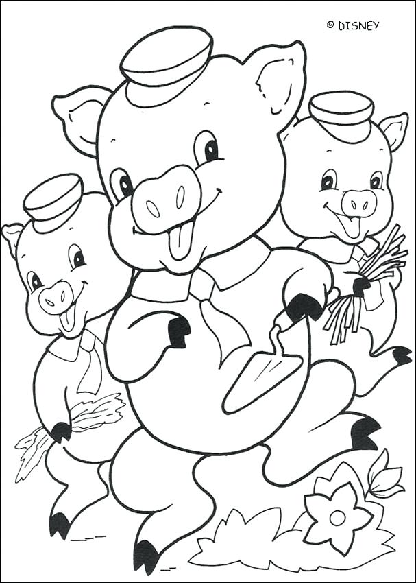 607x850 Coloring Pages Of Pigs Pig Coloring Pages Porky Pig Coloring Pages