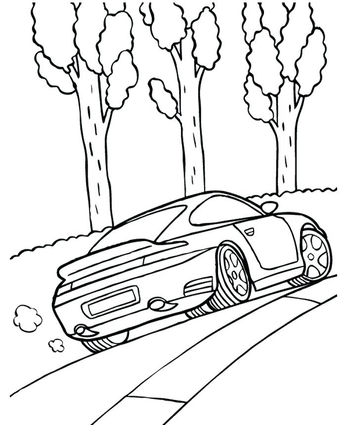 700x859 Porsche 911 Coloring Pages Printable Coloring Super Car Coloring
