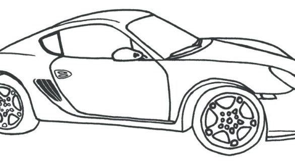 585x329 Porsche Coloring Pages 918 Spyder Page Free Printable