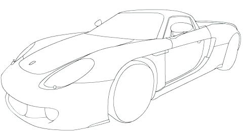 480x260 Porsche Coloring Pages Porsche 918 Spyder Coloring Pages
