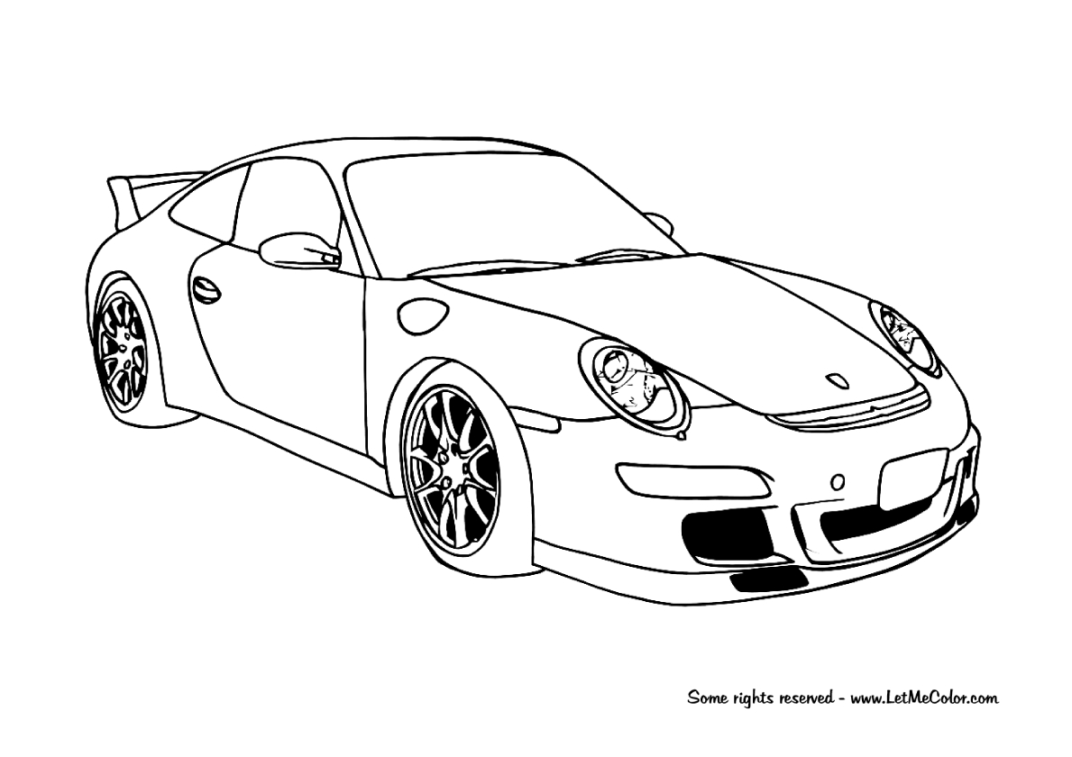 1189x840 Porsche 911 Gt3 Coloring Pages Download Coloring For Kids 2018