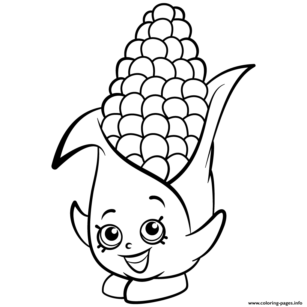 1024x1024 Print Exclusive Corny Cob Shopkins Season 2 Coloring Pages