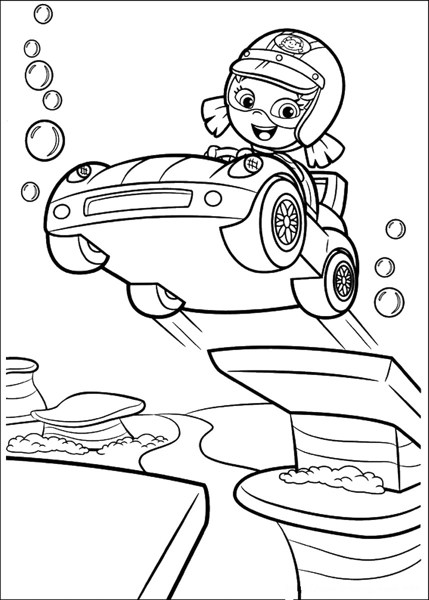 857x1200 Bubble Guppies Coloring Pages