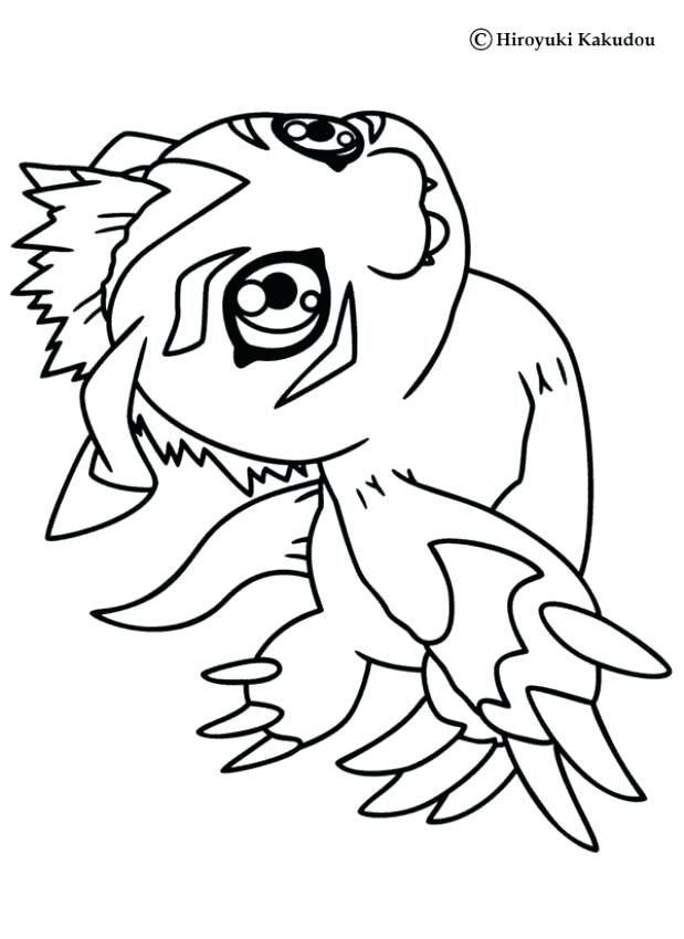 619x850 Digimon Coloring Page Coloring Pages Tamers Coloring Pages Free