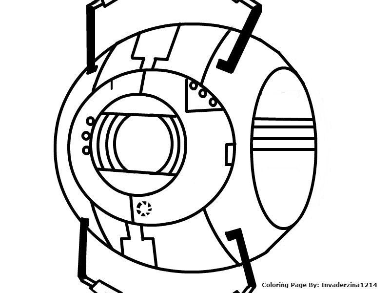 800x600 Portal 2 Coloring Pages