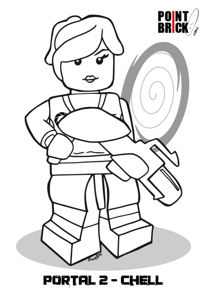 724x1024 Portal 2 Coloring Pages