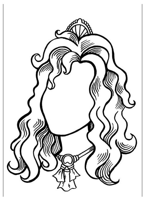 509x699 Mother Portrait Coloring Page