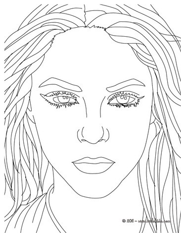 366x470 Shakira Coloring Pages