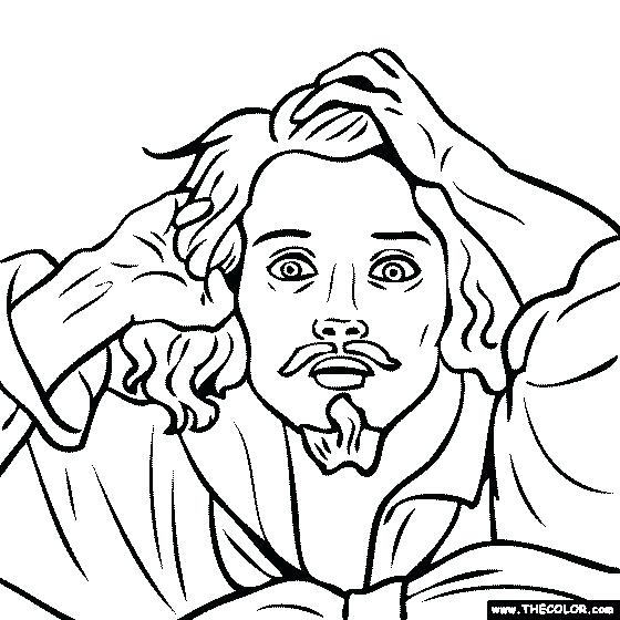 560x560 Self Portrait Coloring Page Free Coloring Page Of Painting Self