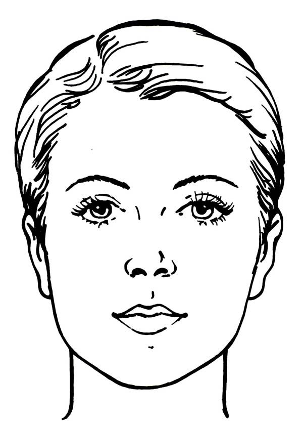 600x840 Faces Coloring Pages Within Of Design 5