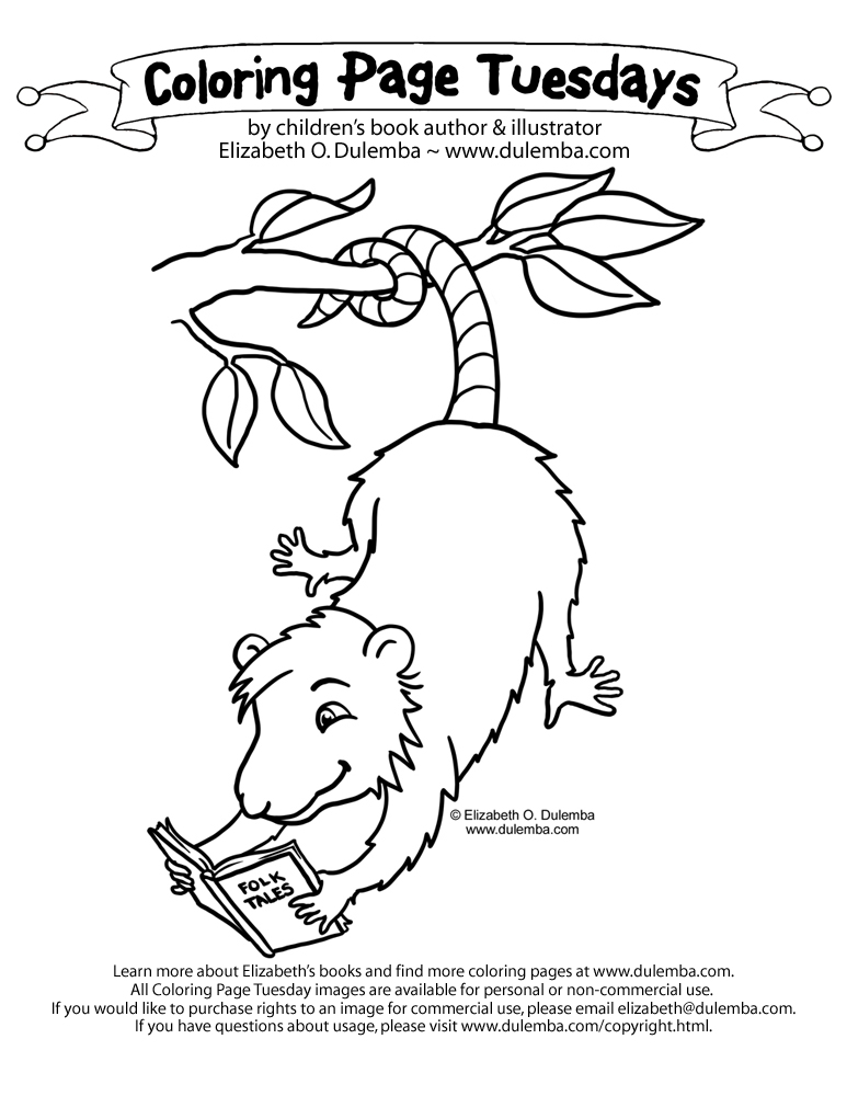 773x1000 Coloring Page Tuesday