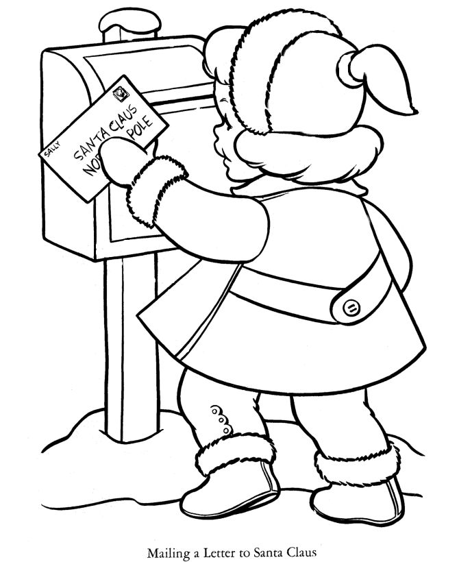 Post Office Coloring Page