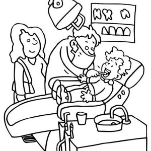 300x300 Dentist Coloring Pages