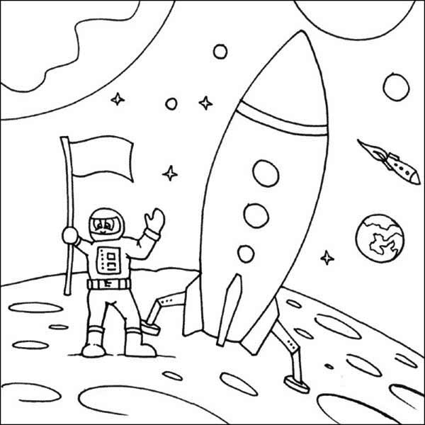 600x600 List Of Synonyms And Antonyms Of The Word Moon Landing Coloring Page