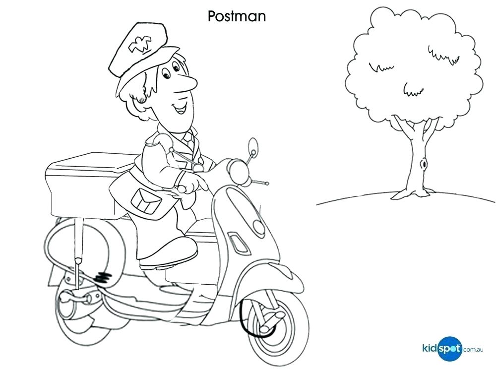 1000x750 Mailman Coloring Pages Everychat.co