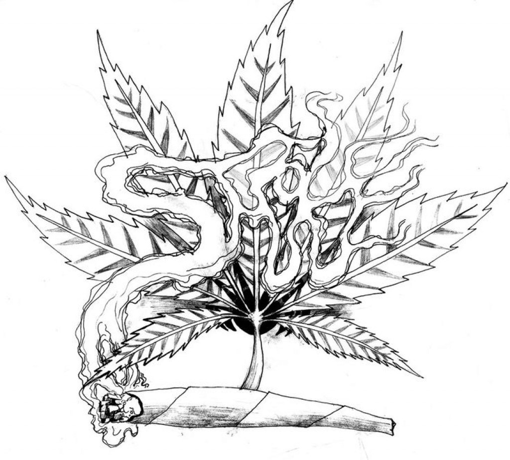 1024x925 Pot Leaf Coloring Pages Tixac