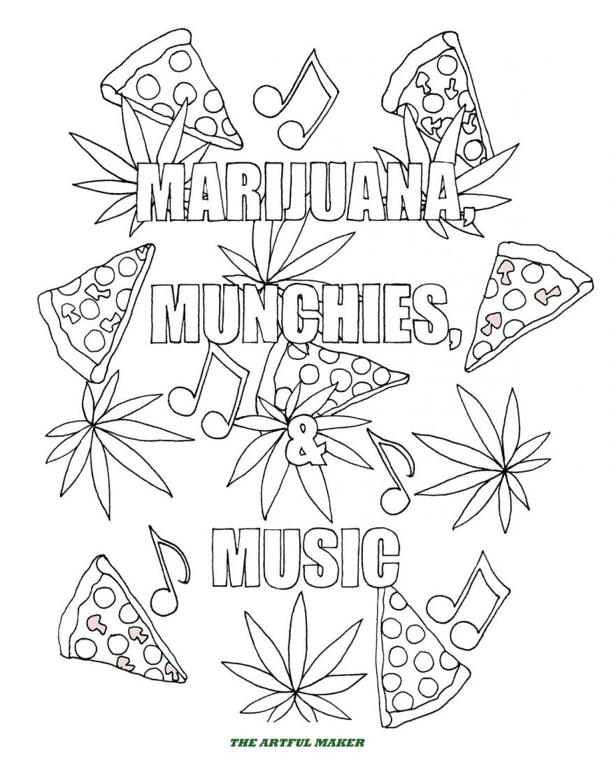 878x1110 Pot Leaf Coloring Pages Wagashiya