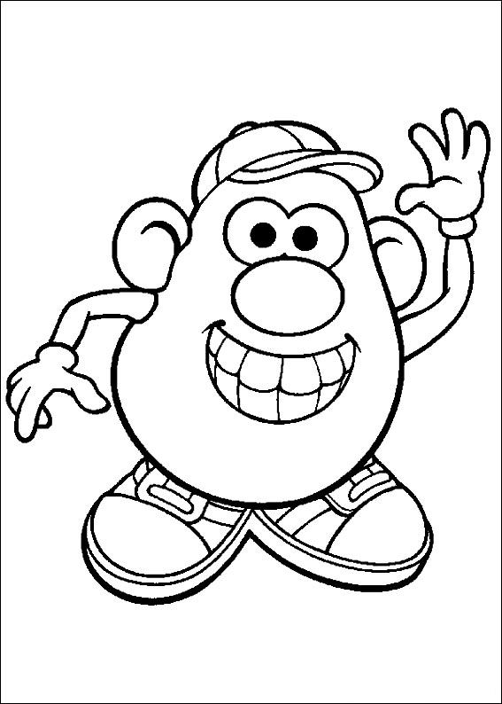 567x794 Potato Head Coloring Page