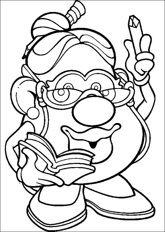 567x794 Coloring Page Mr. Potato Head
