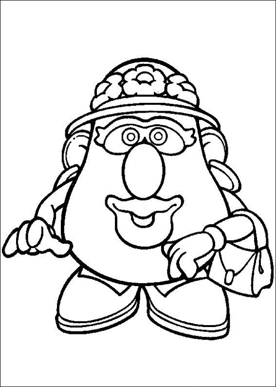 567x794 Toy Story Mr And Mrs Potato Head Coloring Pages Coloring Page Mr