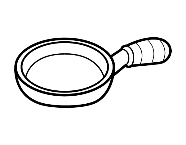 600x470 Frying Pan Coloring Page Coloringcrewcom, Pan Colouring Pages