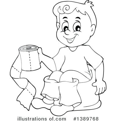 400x420 Potty Training Coloring Pages Potty Training Illustration By Com