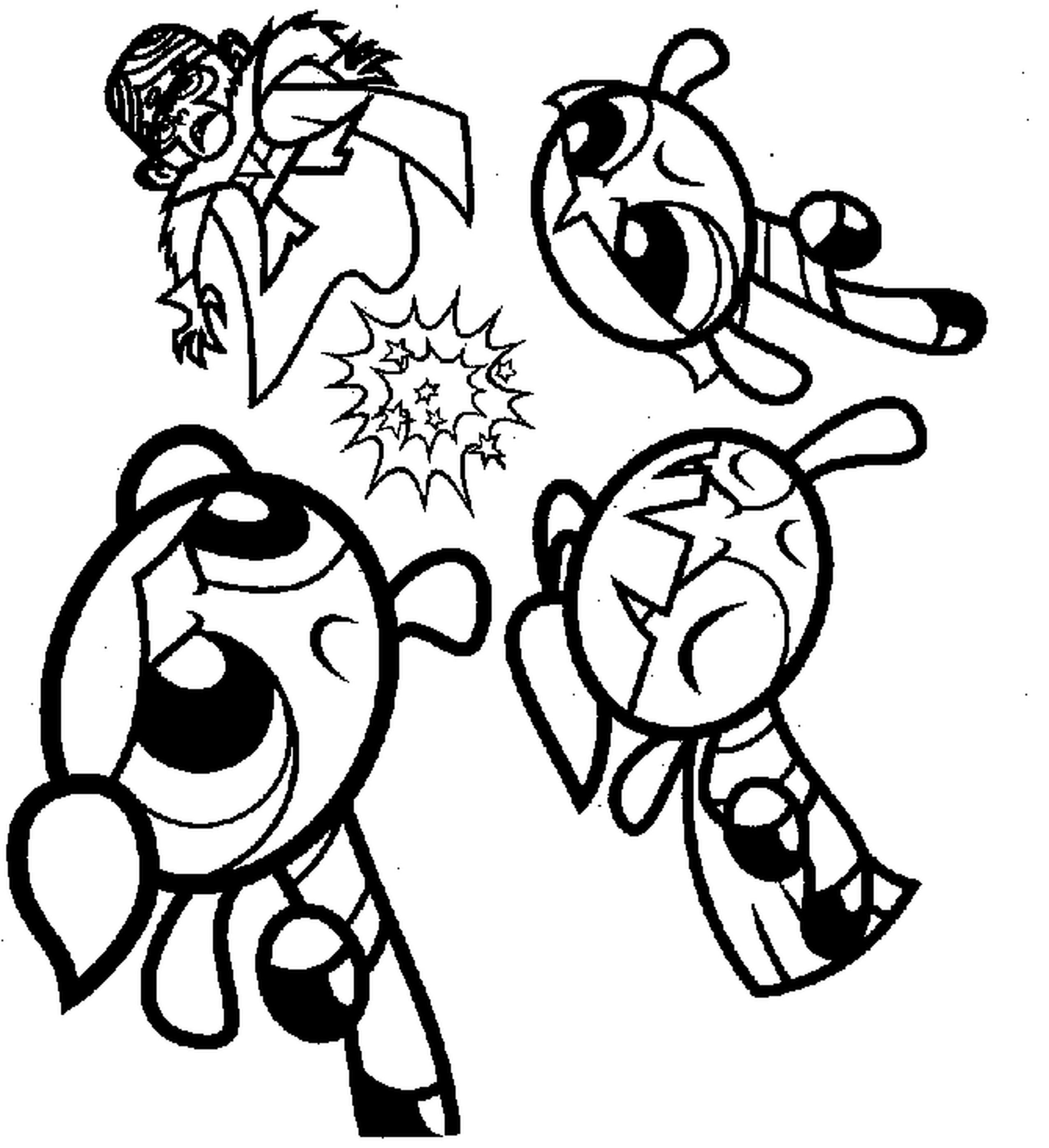 2550x2790 Powder Puff Coloring Pages