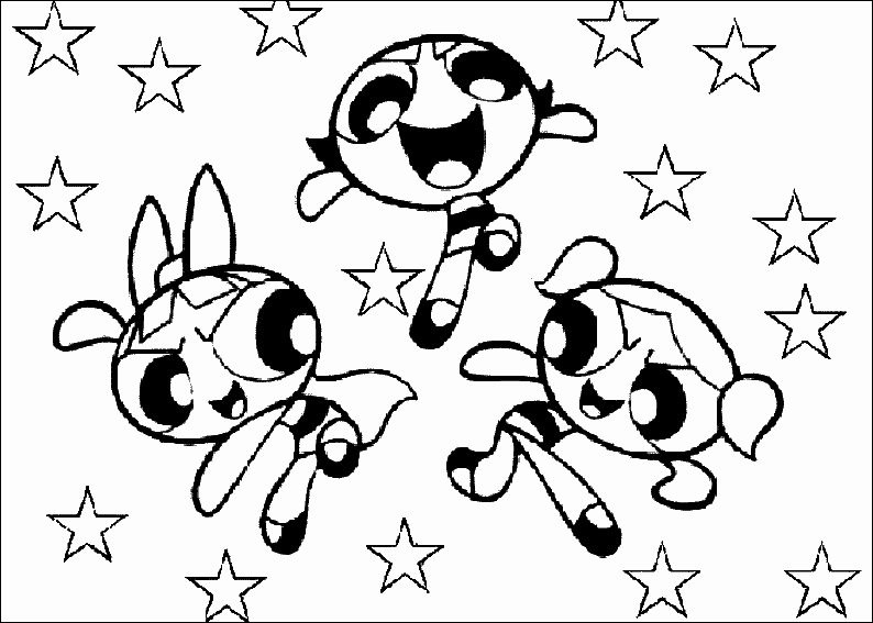 794x567 Power Puff Girls Coloring Page Ohmygirl.us