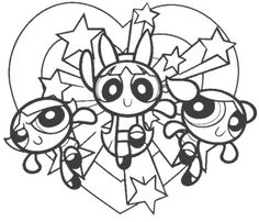 236x202 Coloring Pages Of The Power Puff Girls The Three Girls Mitch'S