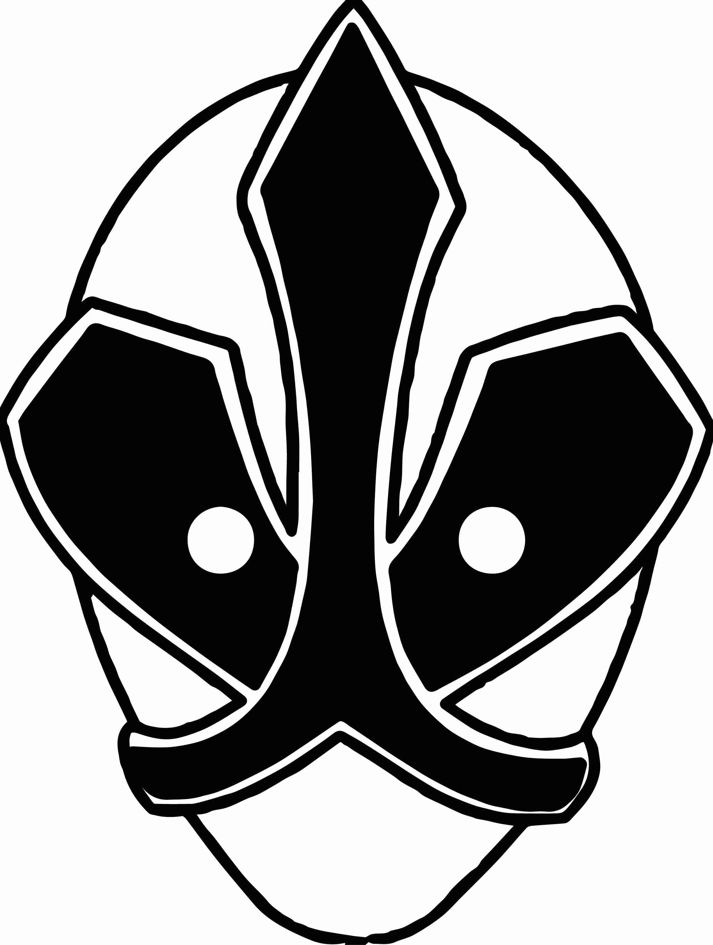 2500x3313 Power Ranger Mask Coloring Pages