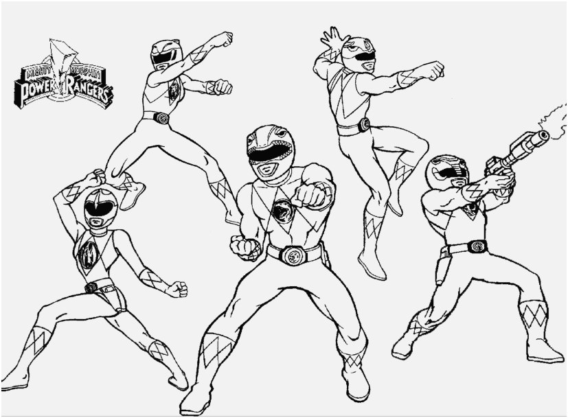 827x609 The Right Stock Power Rangers Coloring Pages Sweet