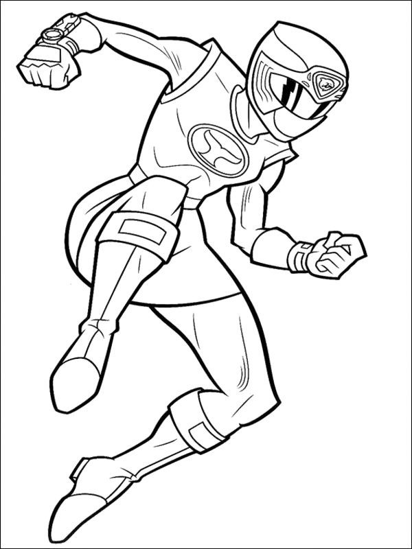 600x800 Yellow Ninja Strom Ranger Coloring Pages