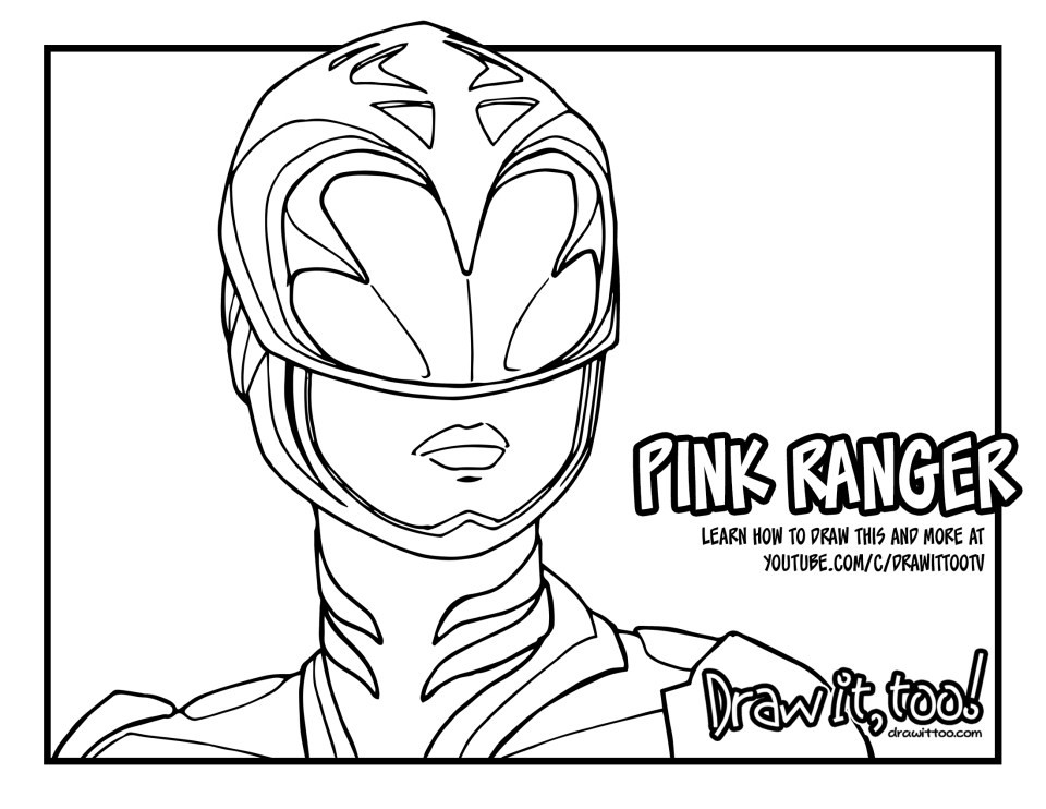 960x742 Power Rangers Movie Coloring Pages Pink Ranger 2017 Tutorial Draw