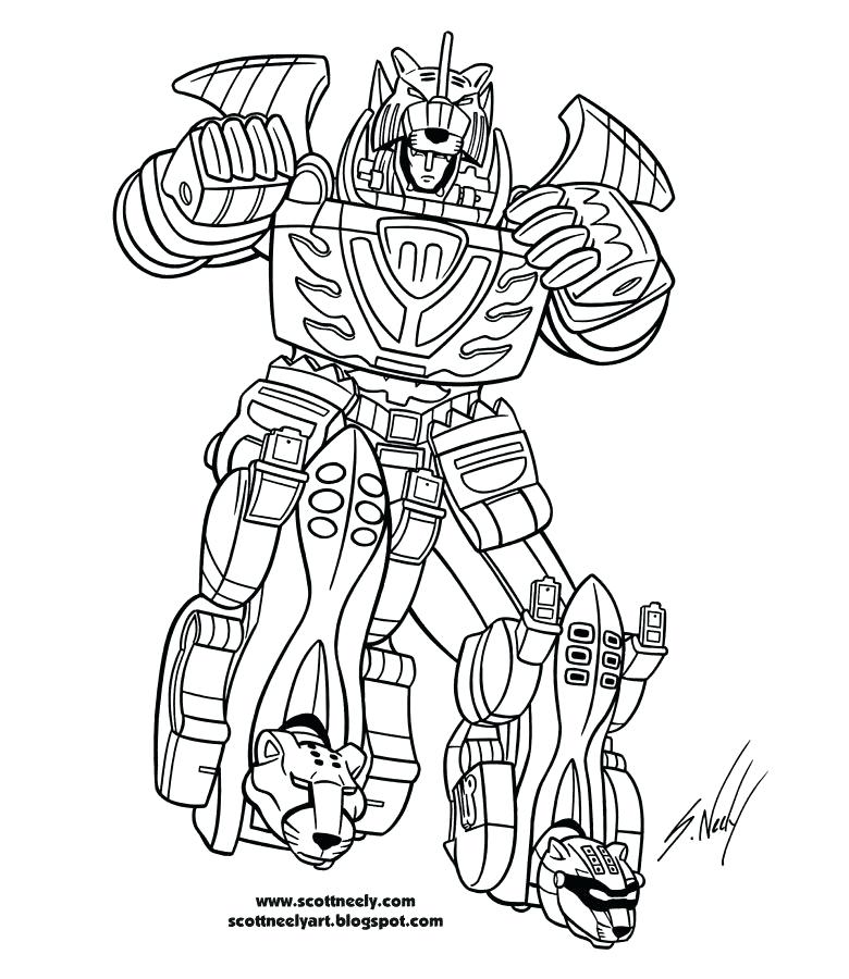 780x900 Power Rangers Hojas Para Colorear The Robot Of Power Rangers