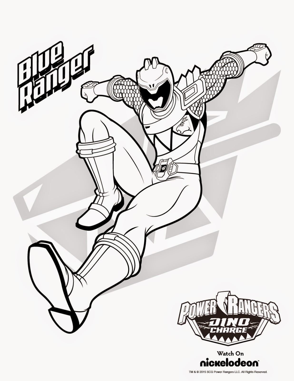 Power Rangers Megaforce Coloring Pages