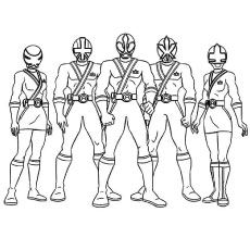 230x230 Top 25 Free Printable Power Rangers Megaforce Coloring Pages