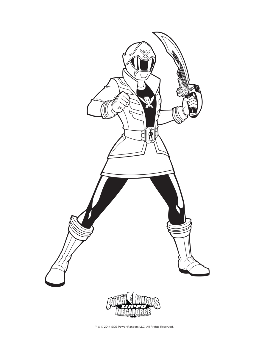 880x1139 Power Ranger Megaforce Coloring Pages To Print Free Coloring Sheets