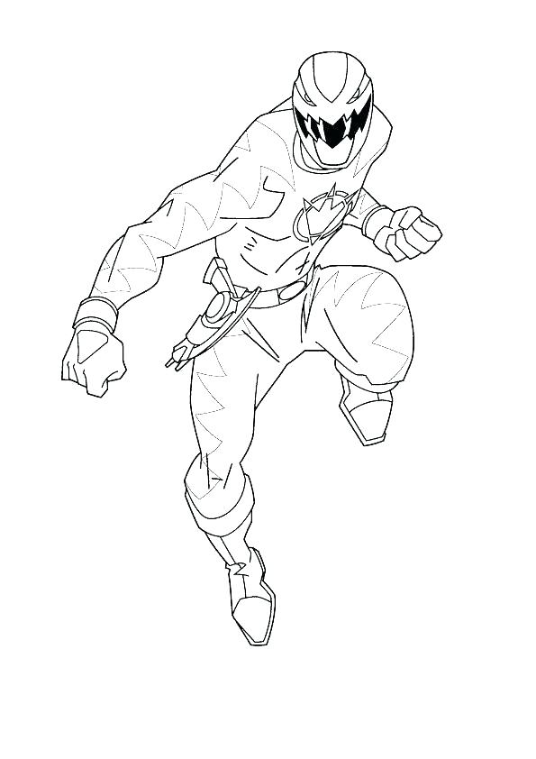 595x842 Power Ranger Coloring Sheets