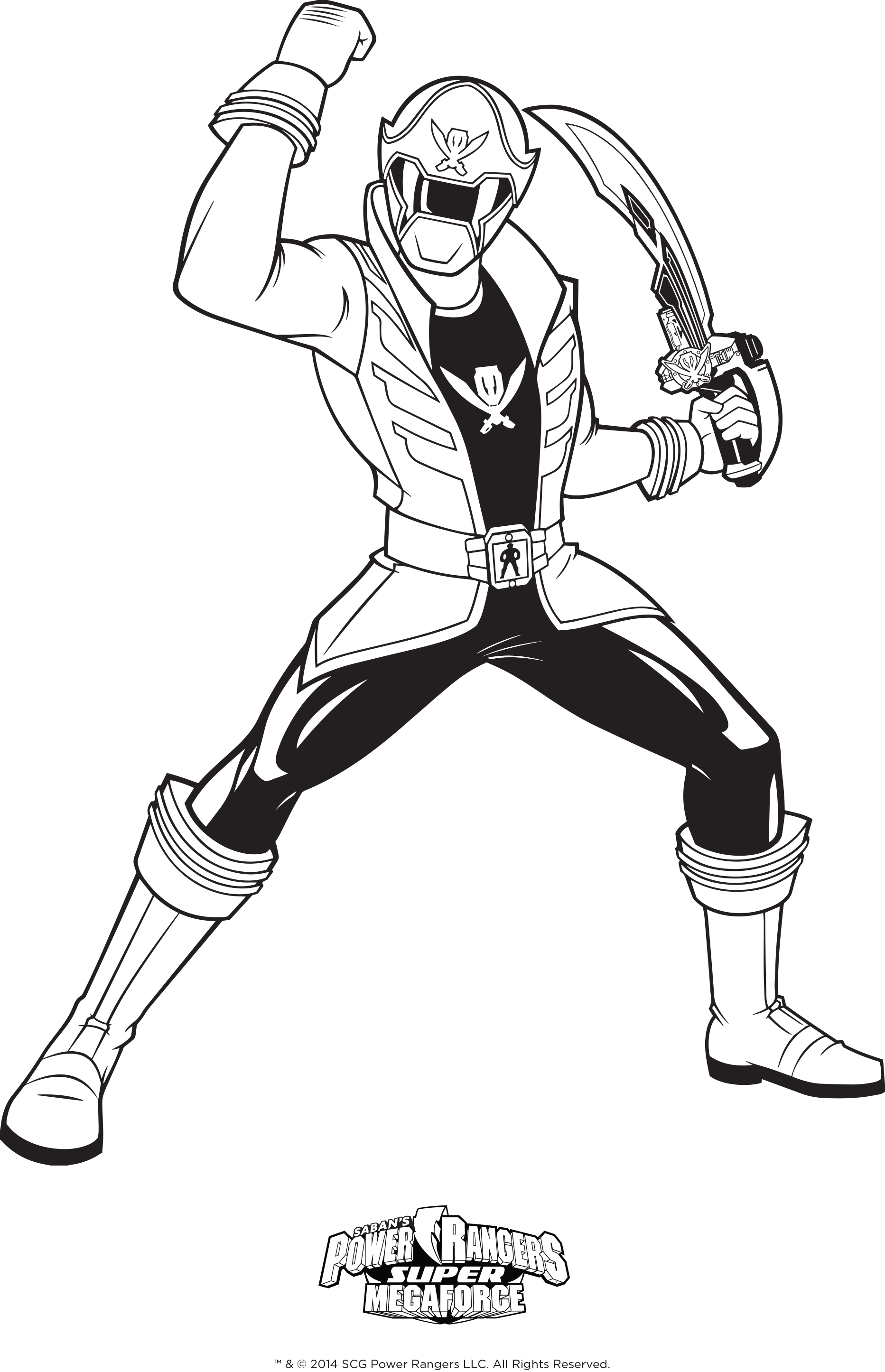 1865x2891 Power Rangers Super Megaforce Coloring Pages