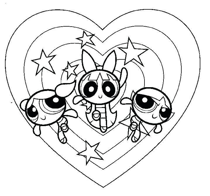 718x670 Powerpuff Girls Coloring Pages Icontent