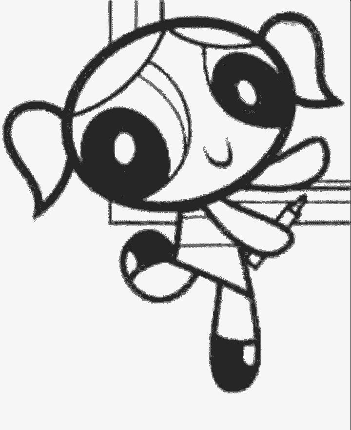 Powerpuff Girls Bubbles Coloring Pages