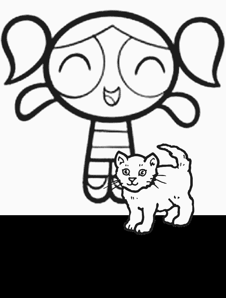 720x950 Powerpuff Girls Bubbles Coloring Printable Free Coloring Sheets